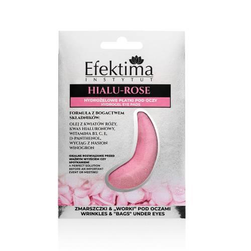 Miniaturka artykułu - EFEKTIMA Hialu-Rose Hydrożelowe płatki pod oczy, 1 para