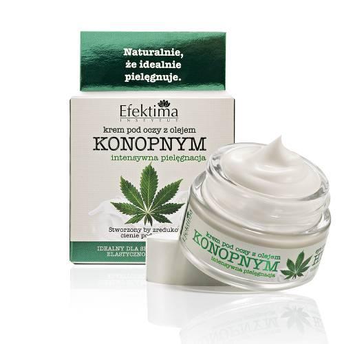 Miniaturka artykułu - EFEKTIMA Krem pod oczy z olejem konopnym, 15ml