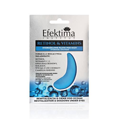 Miniaturka artykułu - EFEKTIMA Retinol & Vitamins Hydrożelowe płatki pod oczy, 2szt.