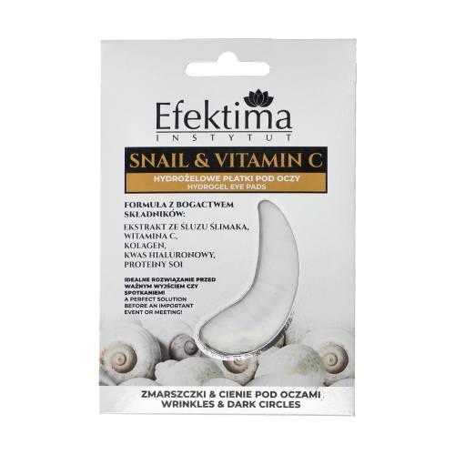 Miniaturka artykułu - EFEKTIMA SNAIL & VITAMIN C Hydrożelowe płatki pod oczy, 2szt.