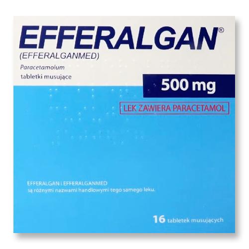 Miniaturka artykułu - Efferalgan 500 mg, 16 tabletek INPHARM