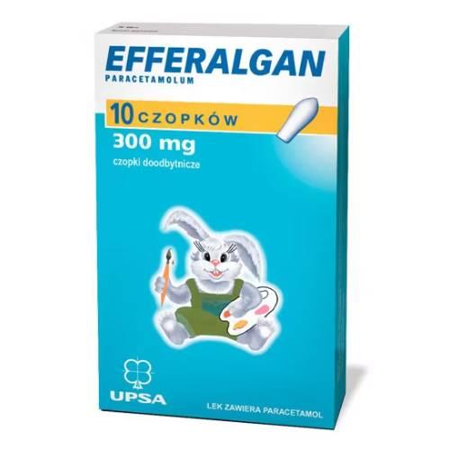 Miniaturka artykułu - Efferalgan 300 mg, 10 czopk&oacute;w 