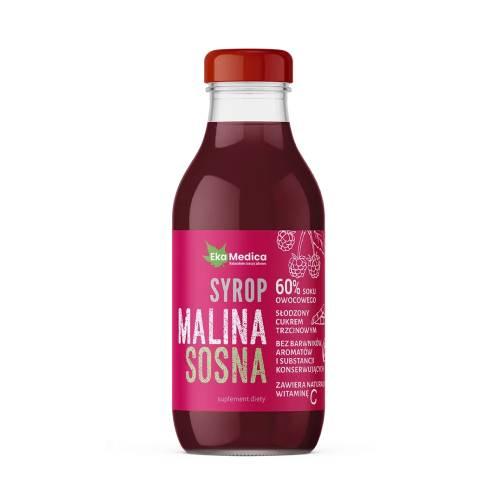 Miniaturka artykułu - EkaMedica Malina Sosna syrop 300 ml