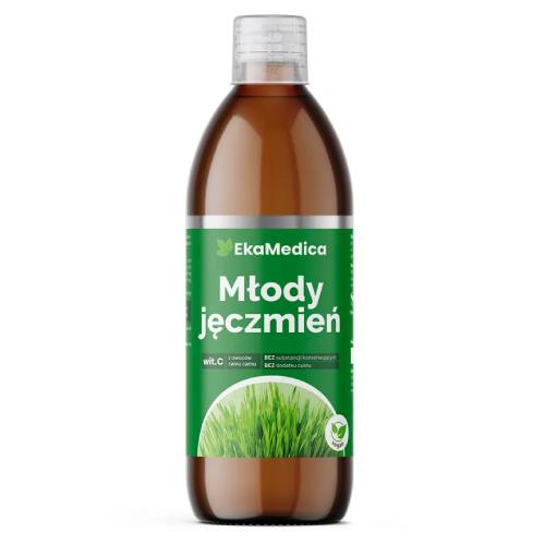 Miniaturka artykułu - EkaMedica Młody Jęczmień Sok, 500 ml