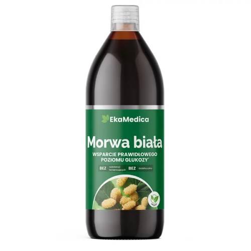 Miniaturka artykułu - EkaMedica Morwa biała Sok 99,8%  - 500 ml