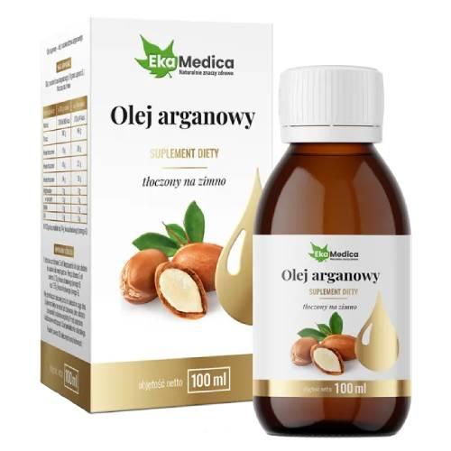 Miniaturka artykułu - Ekamedica Olej arganowy tłoczony na zimno - 100ml