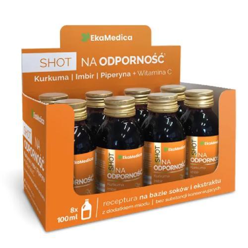 Miniaturka artykułu - EkaMedica Shot Na Odporność, 7 x 100 ml