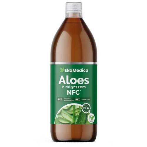 Miniaturka artykułu - EKAMEDICA Sok Aloes z miąższem 99,8% - 500ml