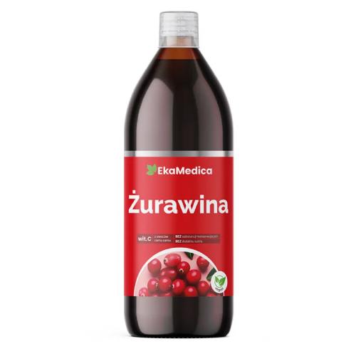 Miniaturka artykułu - Ekamedica żurawina NFC sok NFC 100%, 500ml