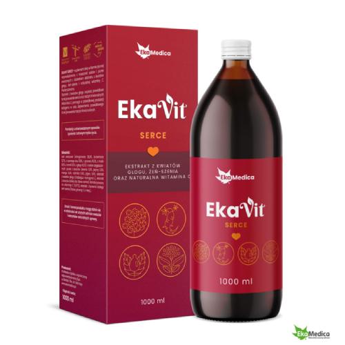 Miniaturka artykułu - EkaMedica Ekavit Serce sok, 1l