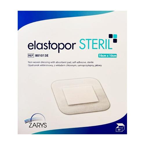 Miniaturka artykułu - ELASTOPOR STERIL Opatrunek jałowy włókninowy samoprzylepny z wkładem chłonnym 10x10cm, 30 szt.