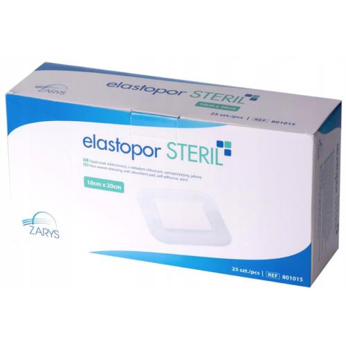 Miniaturka artykułu - ELASTOPOR Steril Opatrunek jałowy z wkładem chłonnym 10x20cm, 25szt.
