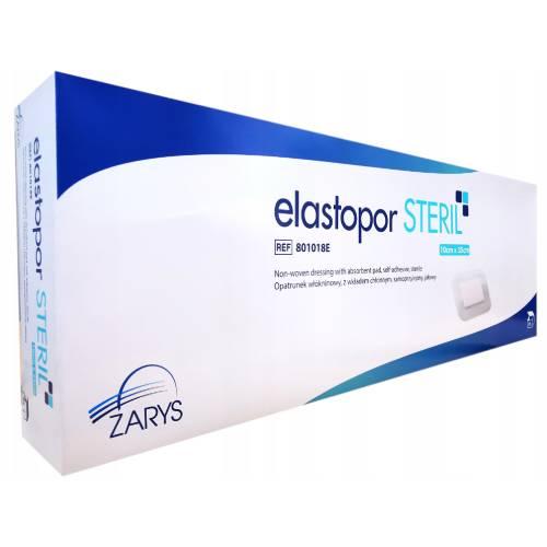 Miniaturka artykułu - Elastopor Steril Opatrunek jałowy wł&oacute;kninowy samoprzylepny z wkładem chłonnym 10cm x 35cm, 25 szt.