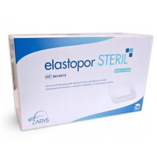 Miniaturka artykułu - ELASTOPOR Steril Opatrunek włókninowy z wkładem chłonnym 5x7,2cm, 100 szt.