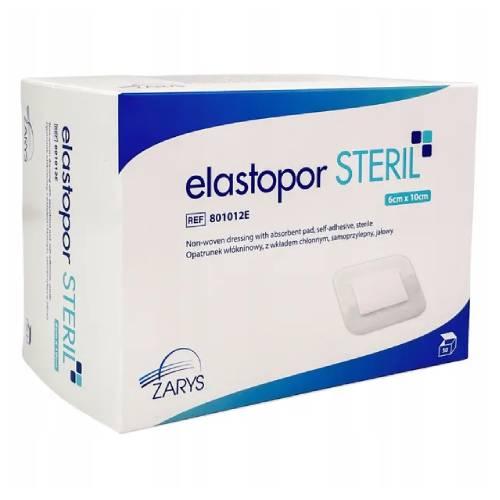 Miniaturka artykułu - ELASTOPOR Steril Opatrunek włókninowy z wkładem chłonnym 6x10cm, 50 szt.