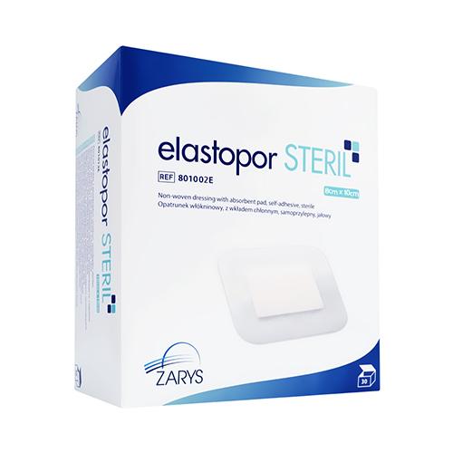 Miniaturka artykułu - ELASTOPOR Steril Opatrunek włókninowy z wkładem chłonnym 8x10cm, 30 szt.