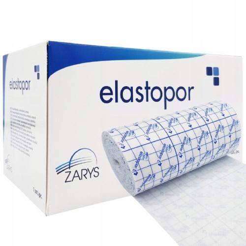 Miniaturka artykułu - ELASTOPOR Taśma opatrunkowa wł&oacute;kninowa samoprzylepna 20cm x 10m, 1szt. USZKODZONE TEKTUROWE OPAKOWANIE