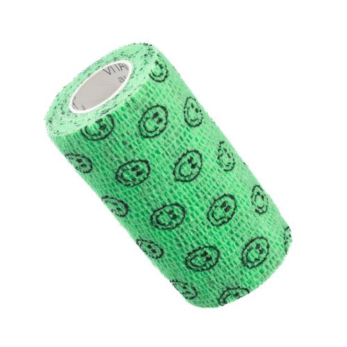 Zdjęcie produktu - VITAMMY Autoband Elastyczny bandaż kohezyjny 10cm x 450cm Zielone buźki
