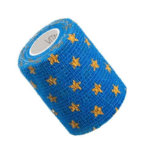 Miniaturka artykułu - VITAMMY Autoband Elastyczny bandaż kohezyjny 7,5cm x 450cm Gwiazdki