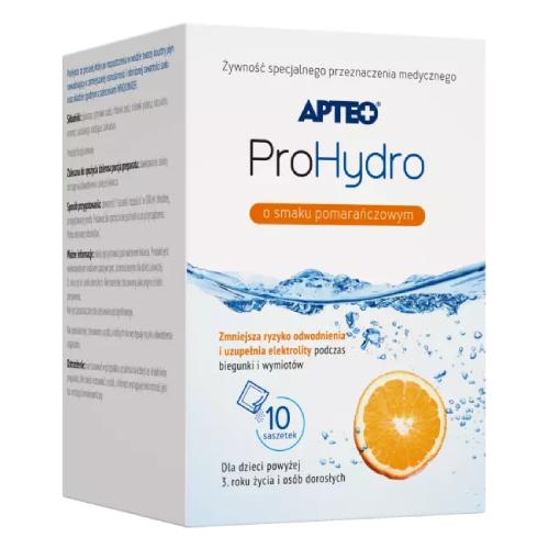 Miniaturka artykułu - APTEO ProHydro o smaku pomarańczowym, 10 saszetek