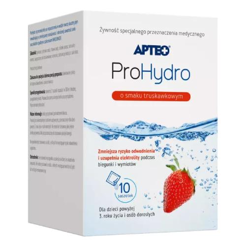 Miniaturka artykułu - APTEO ProHydro o smaku truskawkowym, 10 saszetek