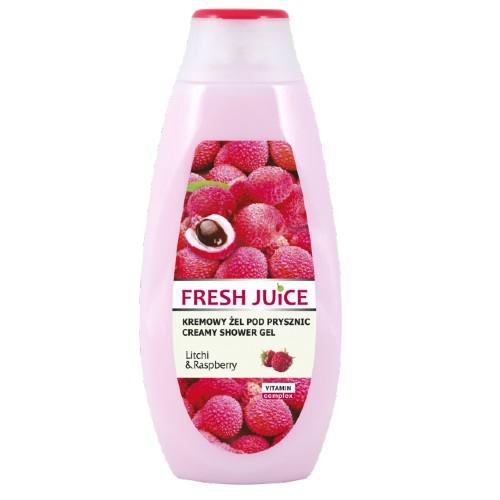 Miniaturka artykułu - FRESH JUICE Kremowy żel pod prysznic Liczi i Malina, 400ml