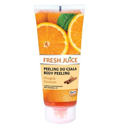 Miniaturka artykułu - FRESH JUICE Peeling do ciała Pomarańcza i Cynamon, 200ml