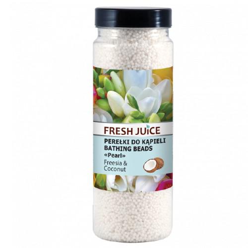Miniaturka artykułu - FRESH JUICE Perełki do kąpieli Frezja i Kokos, 450g