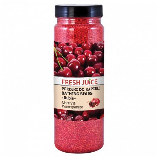 Miniaturka artykułu - FRESH JUICE Perełki do kąpieli Wiśnia i Granat, 450g