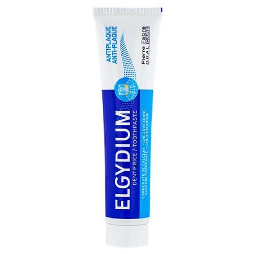 Miniaturka artykułu -  ELGYDIUM ANTI-PLAQUE pasta do zęb&oacute;w, 75ml USZKODZONE KARTONOWE OPAKOWANIE