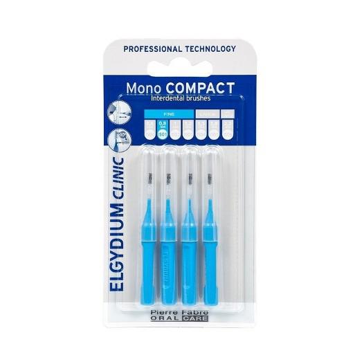 Miniaturka artykułu - ELGYDIUM CLINIC MONO COMPACT 1 Szczoteczki do przestrzeni międzyzębowych - niebieskie