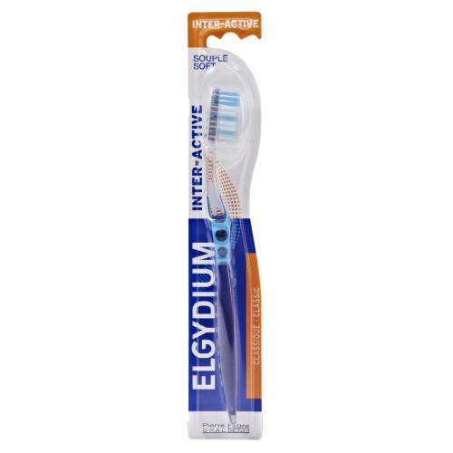 Miniaturka artykułu - ELGYDIUM INTER-ACTIVE Soft Szczoteczka do zęb&oacute;w miękka, 1 sztuka