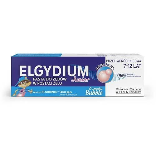 Miniaturka artykułu - ELGYDIUM Junior Bubble Pasta, 50 ml USZKODZONE OPAKOWANIE