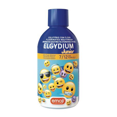 Miniaturka artykułu - Elgydium Junior EMOJI Płyn do płukania jamy ustnej, 500ml USZKODZONA MIARKA