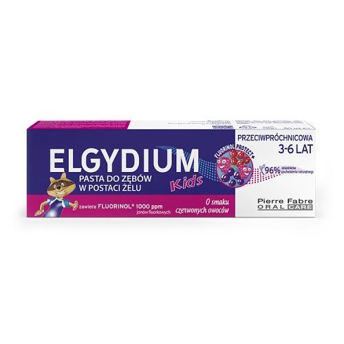 Miniaturka artykułu - ELGYDIUM Pasta Dla Dzieci O Smaku Czerwonych Owoc&oacute;w, 50 ml USZKODZO OPAKOWANIE