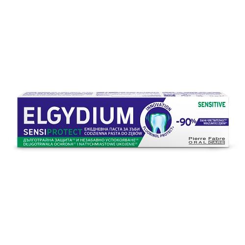 Miniaturka artykułu - Elgydium Sensiprotect Pasta do mycia zęb&oacute;w wrażliwych, 75 ml