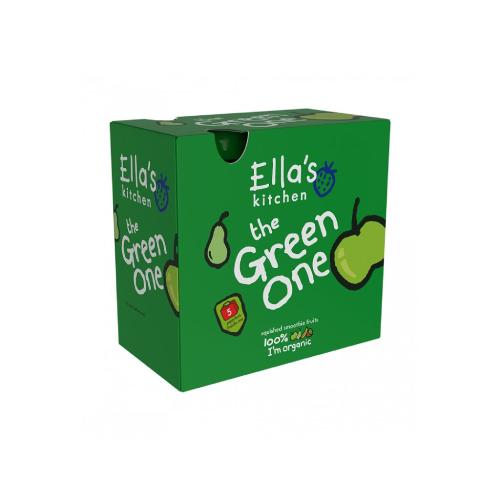 Miniaturka artykułu - Ella's Kitchen Bio Green One Kiwi z jabłkiem i bananem, 5 x 90 g