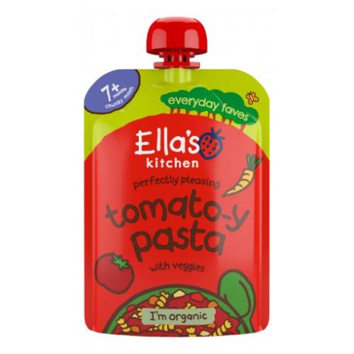 Miniaturka artykułu - Ella's Kitchen BIO Makaron pomidorowy z warzywami, 130 g