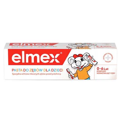 Miniaturka artykułu - ELMEX Pasta do zęb&oacute;w dla dzieci 0-6 lat, 50 g