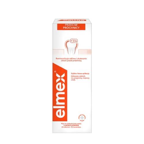 Miniaturka artykułu - ELMEX Płyn do płukania jamy ustnej przeciw pr&oacute;chnicy - 400ml