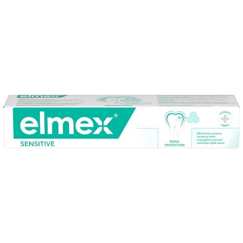 Miniaturka artykułu - ELMEX sensitive Plus pasta do zęb&oacute;w - 75 ml