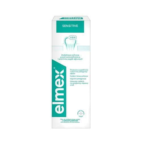 Miniaturka artykułu - ELMEX Sensitive Płyn do płukania jamy ustnej, 400ml