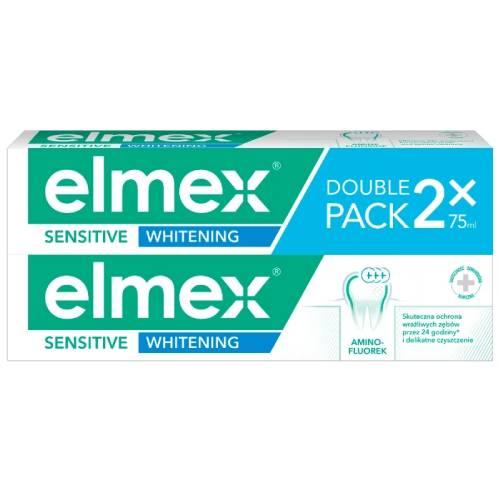 Miniaturka artykułu - ELMEX SENSITIVE WHITENING Pasta do zęb&oacute;w duopack - 2 sztuki