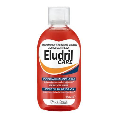 Miniaturka artykułu - Eludril CARE płyn do płukania jamy ustnej, 500ml USZKODZONE / BRAK MIARKI