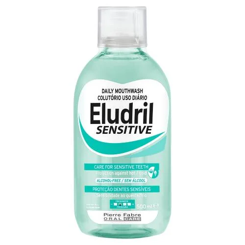 Miniaturka artykułu - Eludril SENSITIVE Płyn do płukania jamy ustnej, 500 ml