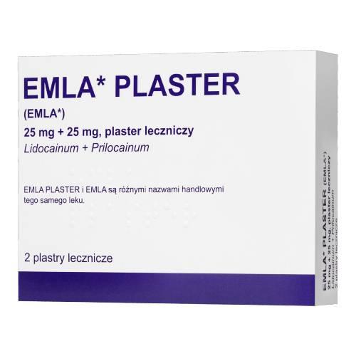Miniaturka artykułu - Emla Plaster z lidokainą i pyrlokainą, 2 szt. - lek w plastrze do znieczulenia (Delfarma)