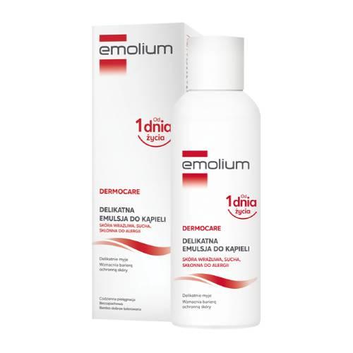Miniaturka artykułu - Emolium Dermocare Delikatna emulsja do kąpieli, 200 ml