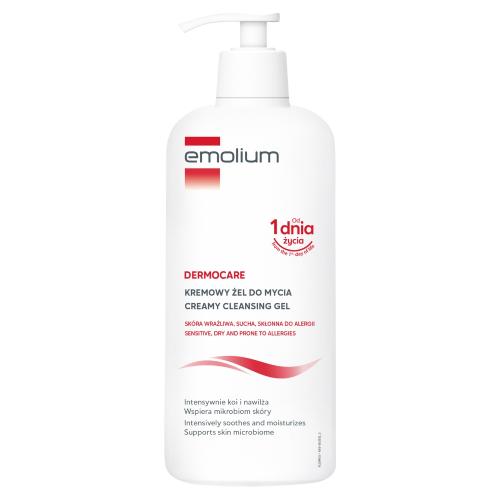 Miniaturka artykułu - Emolium Dermocare Kremowy żel do mycia, 400 ml