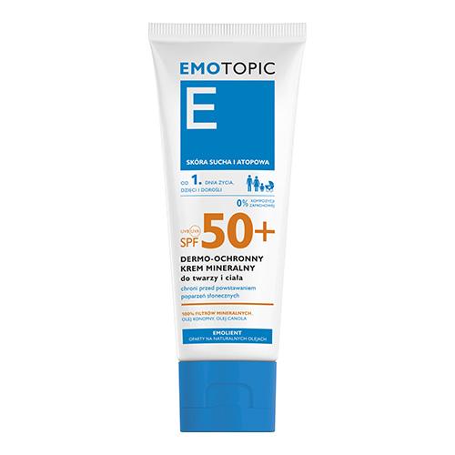 Miniaturka artykułu - EMOTOPIC Dermo-ochronny krem mineralny SPF 50+, 75 ml