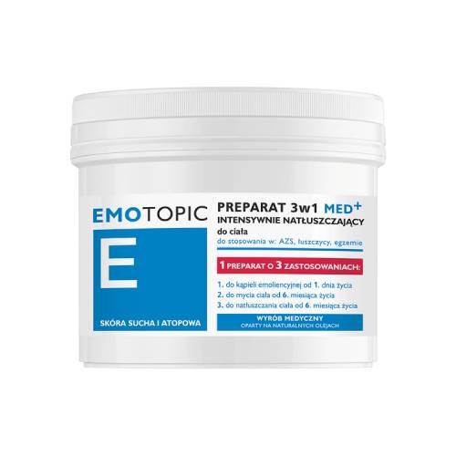 Miniaturka artykułu - EMOTOPIC Preparat 3w1 Med+ intensywnie natłuszczający do ciała, 500ml